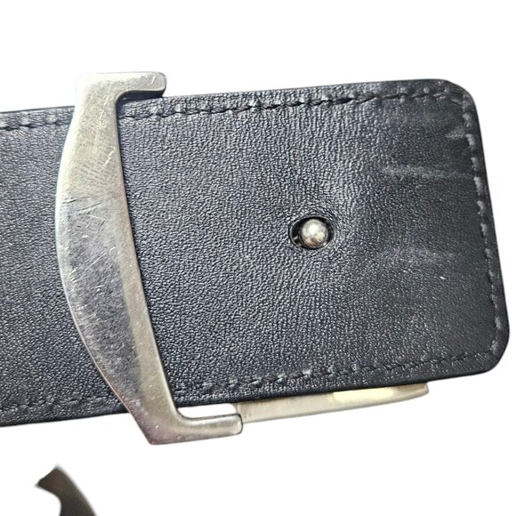 Louis Vuitton Monogram Belt -Mens- Reversible - Silver Hardware 160/40 - Picture 8 of 8